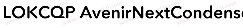 LOKCQP AvenirNextCondensed DemiBol字体转换